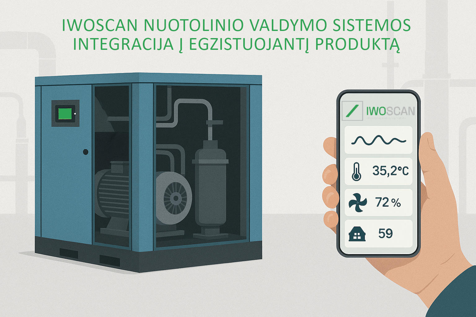 Iwoscan solution as remote product control